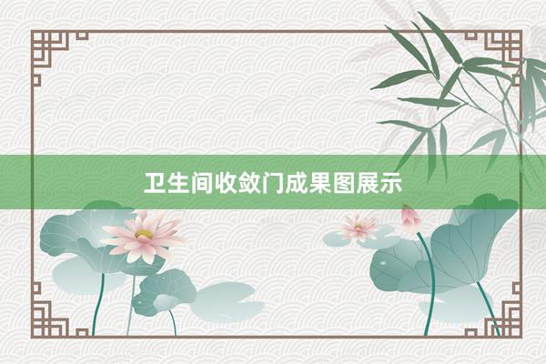 卫生间收敛门成果图展示